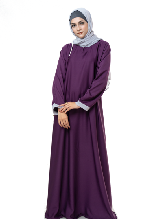 Everyday Contrast Sleeves Abaya