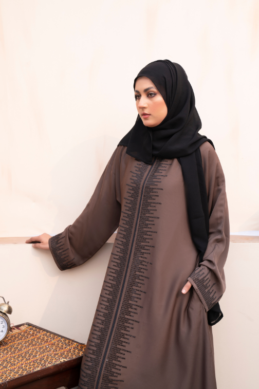 Front on sale zipper abaya