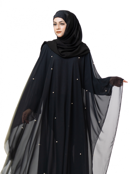 Pearl Butterfly Abaya
