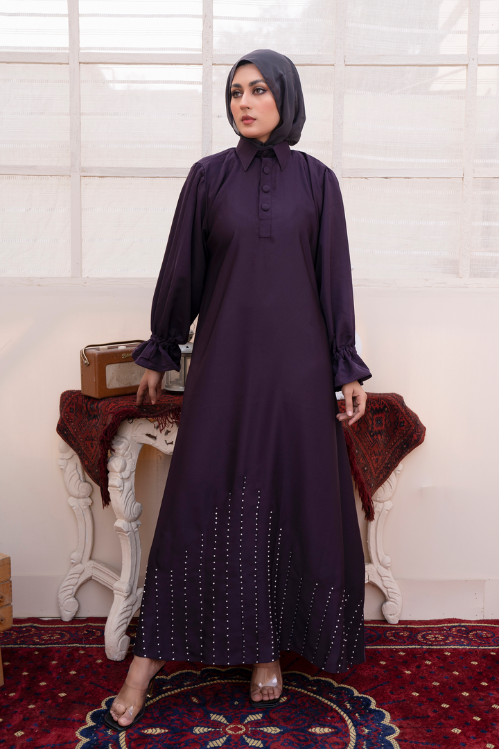 Pleated Maxi Abaya