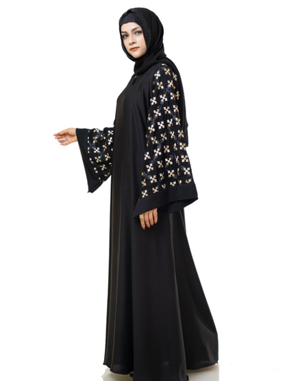 Embroidery Sleeves Abaya