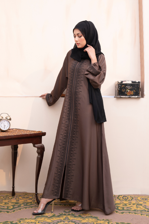 Front Zipper Abaya