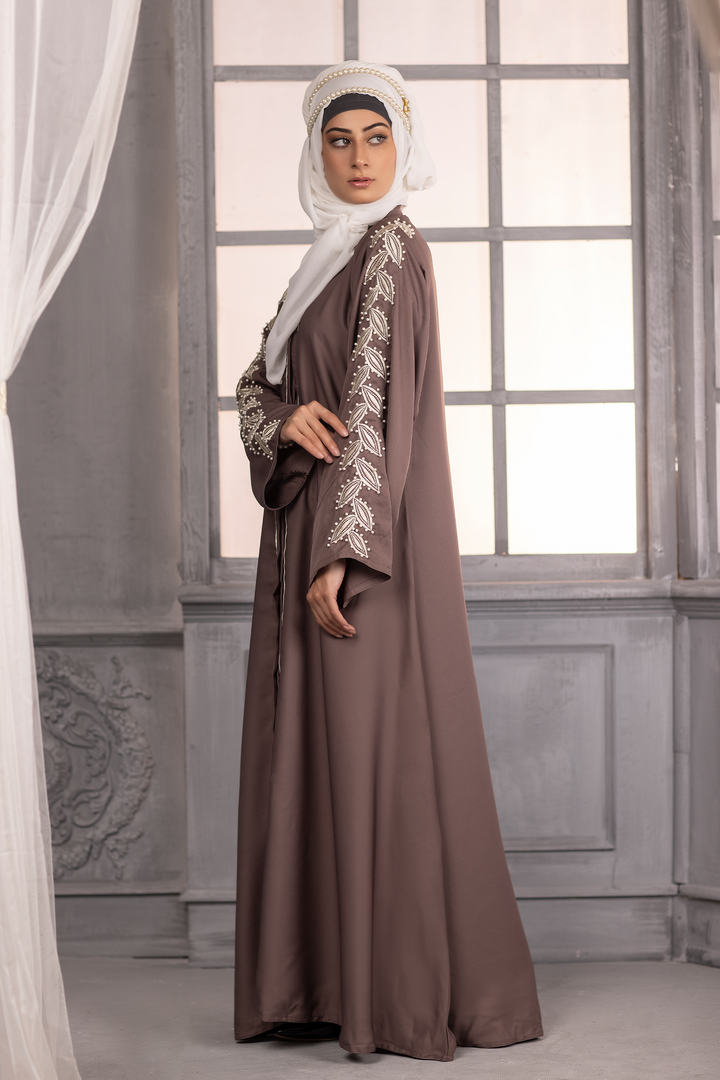 Pearl Diamante Abaya