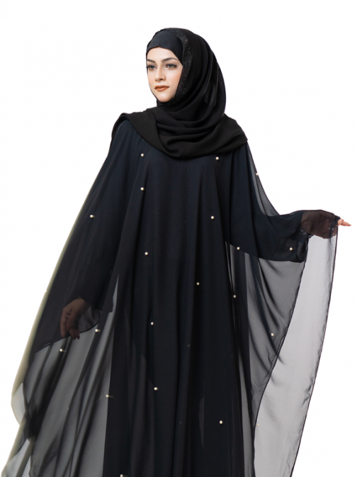 Pearl Butterfly Abaya - chachaoutfits