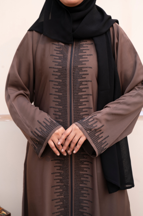 Front Zipper Abaya