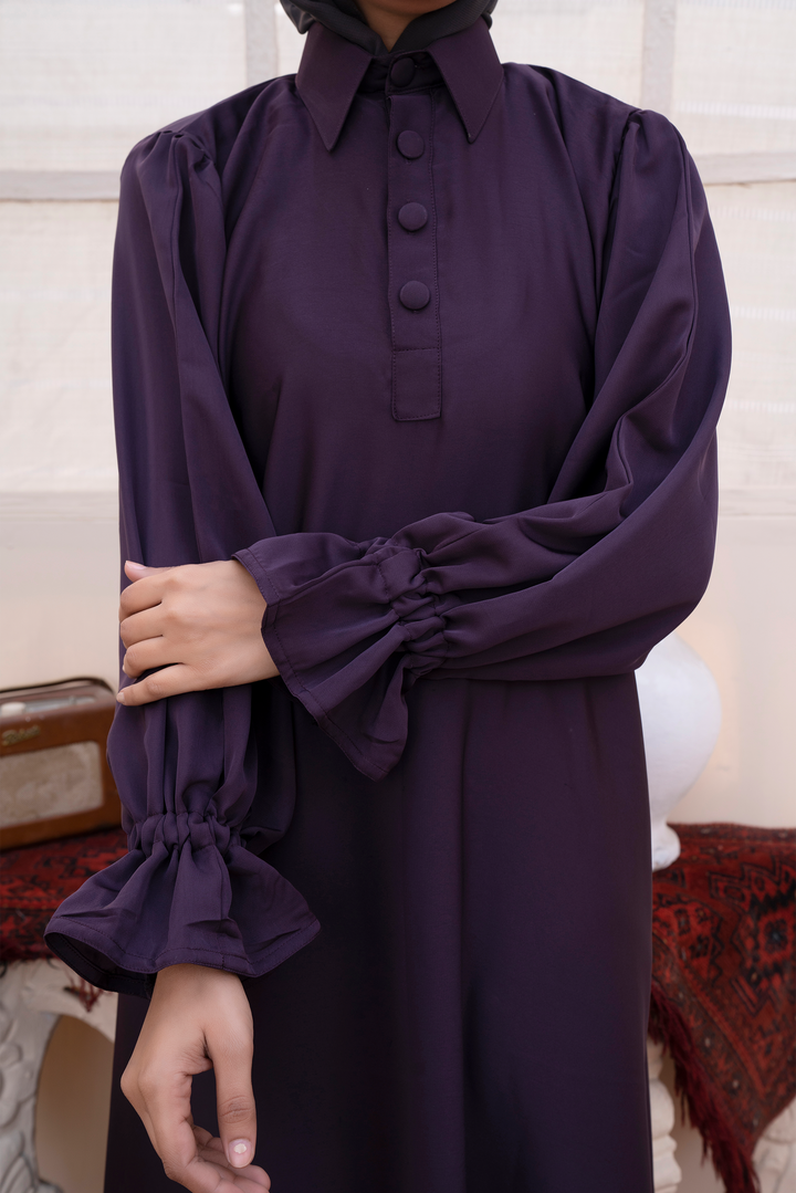 Pleated Maxi Abaya