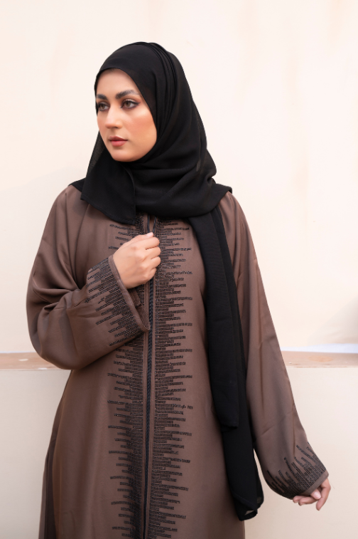 Front Zipper Abaya