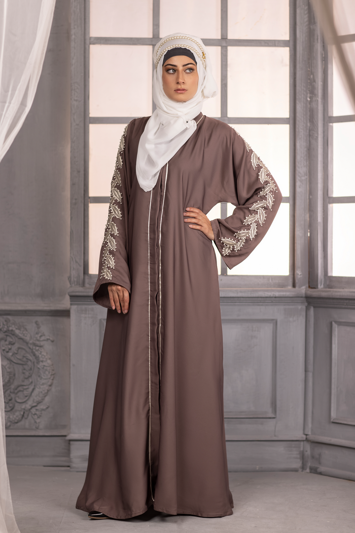 Pearl Diamante Abaya