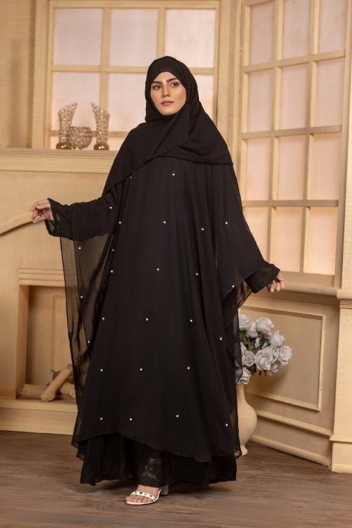 Pearl Butterfly Abaya - chachaoutfits