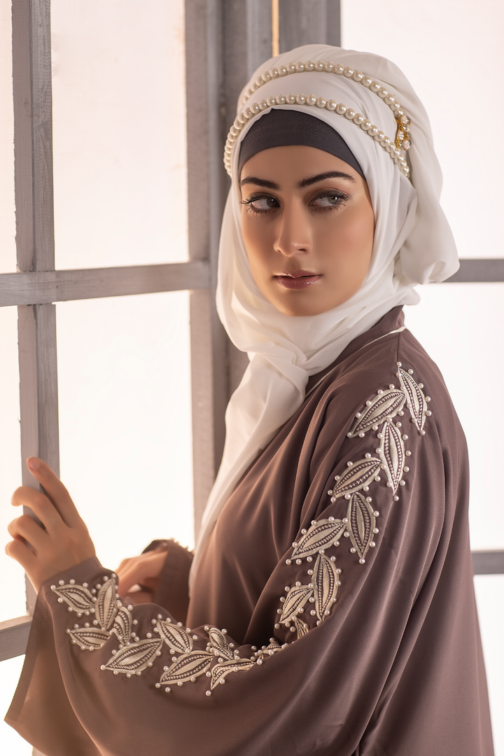 Pearl Diamante Abaya